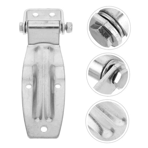 Heavy Duty Truck Door Hinge 210mm Double Ribbed Steel Industrial Vehicle Repair Hinge For Freezer And Cold Storage