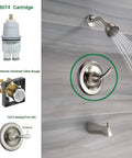 Shower Valve Cartridge Repair Assembly For 13 And 14 Series Faucets Compatible With Monitor Universal Valve Bodies And Single Handle Systems Pro Grade Replacement Kit For Tub And Shower