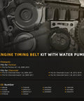 Engine Timing Belt Kit With Water Pump For Chevy Cruze Sonic 1.8L 2012 2014 Plus Aveo Aveo5 1.6L 2009 2010 Pontiac G3 1.6L