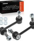 2 Pack Front Sway Bar Links Stabilizer Kit For Chevy Trailblazer SSR GMC Envoy Buick Rainier Saab Nine Seven X Isuzu Ascender Oldsmobile Bravada Easy Install Direct Fit Replacement displayed with packaging and washers