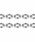 Heavy Duty Titanium Spacer Washers M6 Set of 10, 6AL 4V Grade 5 Titanium Alloy, 14mm Outer Diameter, 2mm Thick, silver finish