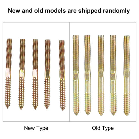 Pro Shop Grade M10 Double Ended Dowel Screws Zinc Plated Self Tapping Wood To Wood Connectors Heavy Duty Joinery Hardware For Knockout Diy Woodworking Builds That Stand Tough Over Time