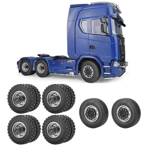 RC Car Repair Kit for One Fourteen Scale RC Tractor Truck with off-road tires and rims