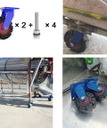 Heavy Duty Swivel Caster Wheel With Puncture Proof Rubber Treads And Quiet Ball Bearings Moves Heavy Loads Dead Easy Runs Silently And Rolls Smoother Than Butter Built Like A Tank With Stainless Steel Mounting Bolts Pack Of One on equipment