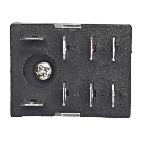 Bottom view of Two Pack General Purpose DPDT Power Relay 24VAC With 10A Contact Rating And 46mA Load Current At 60Hz terminal layout