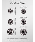 Dope Brass Snap Button Kit For Sewing 150 Sets With 450 Pieces 10mm 12mm 15mm Snaps In 5 Colors For DIY Fashion And Clothing Craft