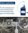 Fluid Transfer Pump For Standard Quart Bottles With 28mm Cap Gear Oil Pump Stroke Of 8cc 3rd Hand Adapter in automotive use