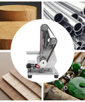 Big Gun Mini Belt Sander 110V Electric Grinder Polisher for wood and metal work with abrasive belts.