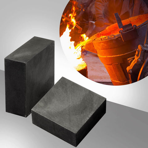 Two Pack Graphite Ingot Blocks For EDM Milling And Casting 99.9 Percent Purity Graphite Plate Blanks 50x50x20mm High Conductivity