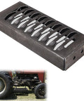 Beefy Tire Mounted Tractor Step With Non Slip Grip For Farm Rig, Trailer And Pickup Work Truck, Heavy Duty Steel Platform 12 X 4.75 Inch
