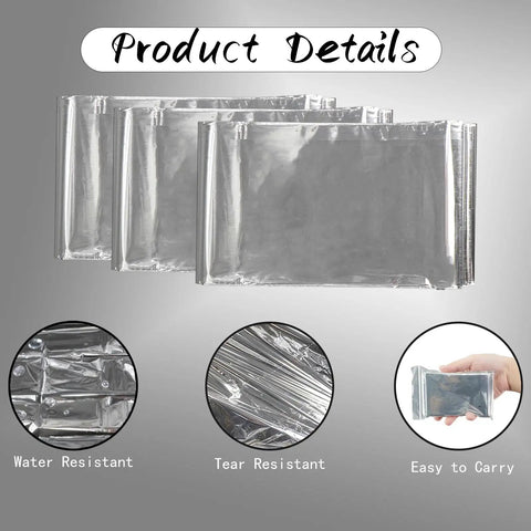 Bulk Pack Emergency Thermal Foil Blankets Keep You Toasty When The Cold Hits Hard Heavy Duty Survival Space Wrappers Total Fire For Camping Hiking First Aid Kits And Weekend Adventures