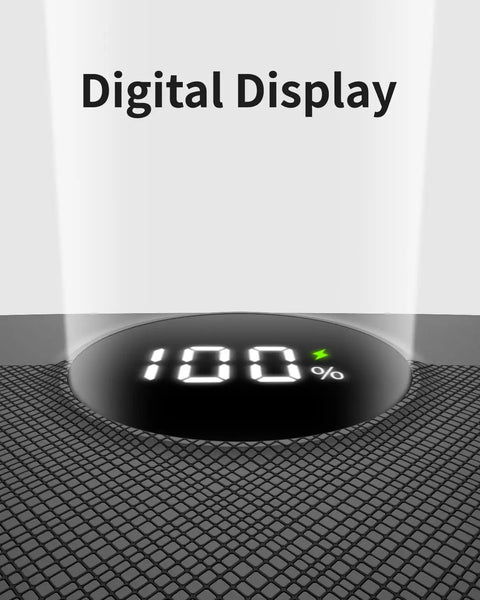 Ultra Lightweight 20000mAh Heated Vest Battery Pack With 5V 2A Usb Output showing digital battery display at 100% charge.