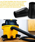 Table Saw Vacuum Adapter 2.5 Inch Outlet To 1.875 Inch Shop Vac Hose For Dust Collection Fits Dewalt DWE7491RS DWE7491 Table Saw
