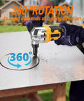 Awesome Cordless Metal Nibbler Compatible With DeWalt 20V Battery cutting stainless steel with 360-degree rotation feature.
