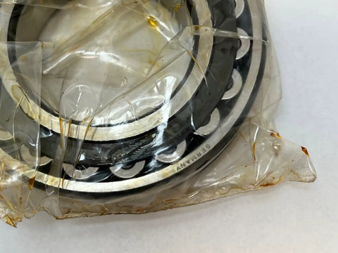 Top Shelf German Spherical Roller Bearing 55x100x25mm Genuine Chrome Steel Design With Reinforced Cage in protective packaging.