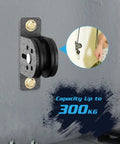 Heavy Duty Silent Pulley Block for Home Gym Lifting Wall or Ceiling Mount Pulleys with Quiet Dual Bearing Nylon Sheaves 300 KG Load Capacity Durable Stainless Steel Wheel for Lifting Weights and Hoists mounted.