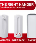 Hanging Made Easy With Sawtooth Picture Hangers Kit 4 Frame Hangers And 8 Large Strips For Damage Free Wall Decor No Tools Needed Holds Up To 4 Lbs