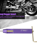 Image showing a 50 Piece M4 Thread Repair Kit With Stainless Steel Thread Inserts, DIY Friendly Helicoil Style Tool, M4 x 0.7 Pitch