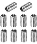Thread adapter sleeve reducing nut set, 10-pack, stainless steel, M10x1.5 male to M8x1.25 female