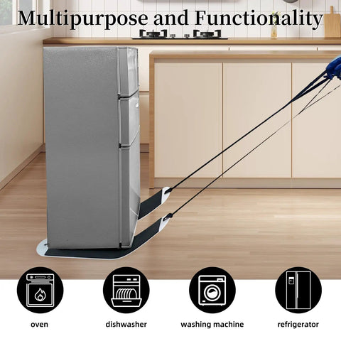 Heavy Duty Appliance Sliders For Carpet And Hardwood Floors 660 Pound Capacity Two Pack Non Scratch Moving Pads For Refrigerators
