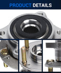 Close-up of Beefy Wheel Hub And Bearing Assembly Replacement 513266 Front Or AWD Rear For Hyundai Santa Fe Veracruz Kia Sorento
