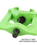 Green Beefy Heavy Duty U Joint Puller For Intermediate Trucks Buses And Farm Equipment Universal U Joint Removal Tool