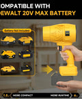 Cordless Leaf Blower For 20V Max Battery Compatibility Mini Turbo Jet Handheld Blower for yard cleanup, battery not included.