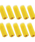 10 Pack 4 Inch Foam Paint Roller Kit With Heavy Duty Spring Handles For Smooth Rollouts And Clean Edge Trimming Ideal For Latex Or Oil Based Coatings On Interior Walls - yellow foam rollers