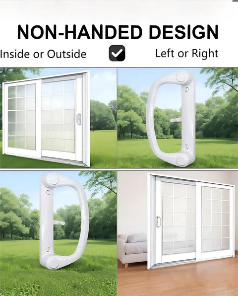 Level Up Your Home Security With This Heavy Duty Aluminum Sliding Glass Patio Door Handle Set Featuring Rock Solid Mortise Lock And Spare Keys For Dead Simple Diy Fixes, non-handed design, patio door handle, versatile use.