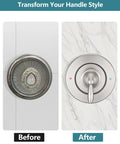 Replacement Shower Faucet Handle Kit For Moen Posi Temp And Chateau Faucets Brushed Nickel Finish Before and After