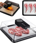 Beat The Daily Grind Of Thawing Meat With This Smart Electric Food Defrosting Box And Rechargeable Frozen Meat Thawing Tray Holding Four Liters With An Intelligent Timer For Lightning Quick Results.