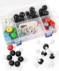 Comprehensive 124 Piece Organic Chemistry Model Kit For Hands On Visual Learning Of 3D Molecules And Bond Structures with Parts