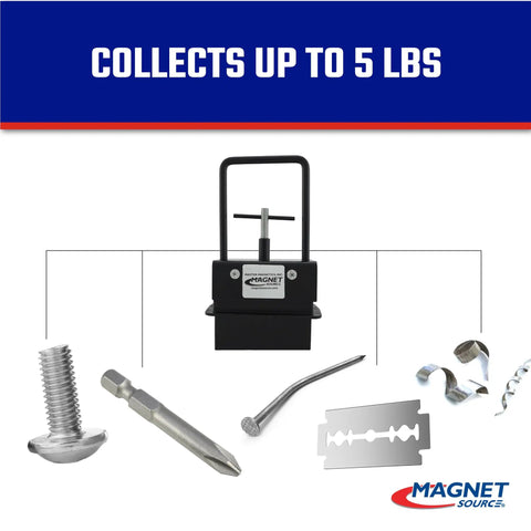 Heavy Duty Magnetic Bulk Parts Lifter With Release And Handle For Nails And Metal up to Five Pounds Perfect For The Jobsite Garage