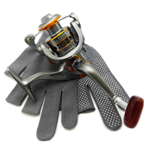 Freshwater And Saltwater Spinning Reel With CNC Alloy Line Cup 2000 Size 5.2 To 1 Gear 22 Lb Max Drag Smooth Casting