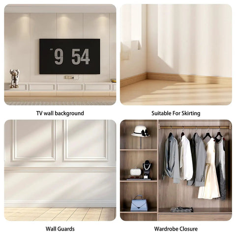 Modern interior showcasing 500 Piece Double Headed Finish Nails And Sleeve Tools For Hidden Trim Nails Baseboard Installation.