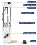 Electric Fuel Pump Module Assembly For 1997 1998 1999 2000 Chevy S10 GMC Sonoma And Isuzu Hombre 2.2L with labeled components