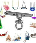 Beefy Heavy Duty Swing Hanger With 180 And 360 Degree Bearings for Swings, Hammocks, Playgrounds, and Chairs, 1500 lb Capacity