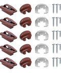 Five Pack Drawer Slides With Metal Backing And Screws For Dresser And Nightstand Drawers Smooth Gliding Hardware Repair Parts