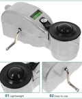 Precision Rugged Aluminum Fountain Scriber Line Tool For Construction And Woodworking Lightweight Ink Level Marker close-up view with level and ink fountain.