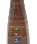 Top Tier Wood Polish Spray With Sweet Almond Scent For Furniture And Cabinets 14 oz bottle back view showing use instructions.