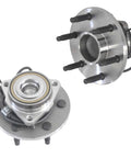 2 Pack Front Wheel Bearing And Hub Assembly 6 Lug 2WD With ABS Fits GMC Sierra 1500 Yukon 2000 To 2006 Chevy Silverado 1500 Replacement