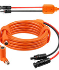 Solar To DC 8mm Charge Extension Cable 10 Ft 12AWG Plus 14AWG Copper Core Solar Panel Connector To DC7909 8020 Power Extension