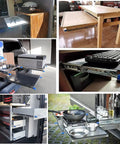 Heavy Duty Full Extension Drawer Slides With Lock Rock Solid Ball Bearing Side Mount Runners And Built Tough Sliding Rails For Furniture And Toolboxes Pair Of 10 Inch Steel Guides in various applications.