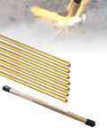 Brass Brazing Rod Set of Seven for Copper and Steel Welding, One Eighth Inch Diameter, Nine Point Four Four Inch Length