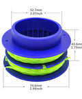 Dual Line Trimmer String Spool 0.080 Inch 16 Feet 3 Pack Built For Quick Replacements With Kobalt 24 Volt Max Weed Wacker