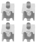 4 Pack Adjustable Refrigerator Shelf Clips Made Of Stainless Steel With Arc Shaped Dovetail Design for secure shelf support