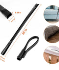 All Purpose Universal 14 Piece Vacuum Attachment Kit For Wet And Dry Vacuums with flexible crevice tool and dimensions