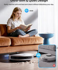 3-In-1 Robot Vacuum And Mop With Boss 5000Pa Suction LiDAR Navigation And Smart Mapping shown cleaning under sofa