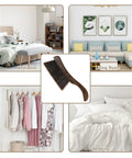 No Sweat Coffee Grinder Brush Set With Removable Heads And Heavy Duty Wood Handles for sweeping couch dust and bedding crumbs.