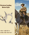 2 Pack Stainless Steel Western Cowboy Spurs With Rotating Gear For Men And Women Hand Carved Floral Inlays